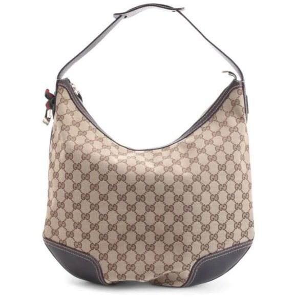 GUCCI Princy GG Canvas Hobo Bag Shoulder Bag Signature GG Monogram - Picture 1 of 16